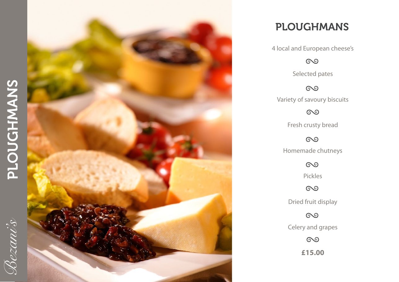 Bezani&rsquo;s ploughman&rsquo;s menu