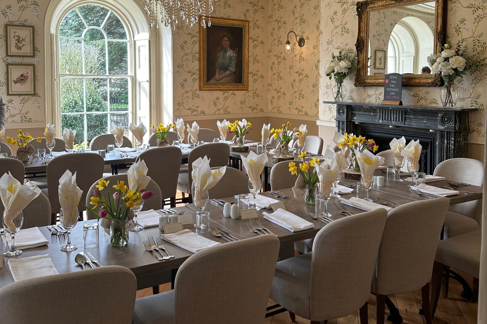 A beautifully set dining table