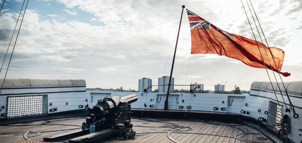 The Upper Deck of HMS Warrior